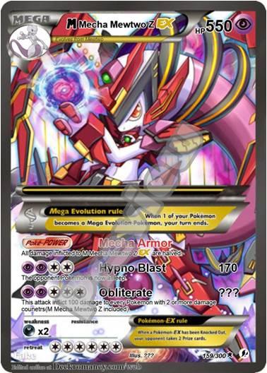 M Mecha Mewtwo Z Ex Gx X Y Custom Pokemon Cards – Paolo Forati