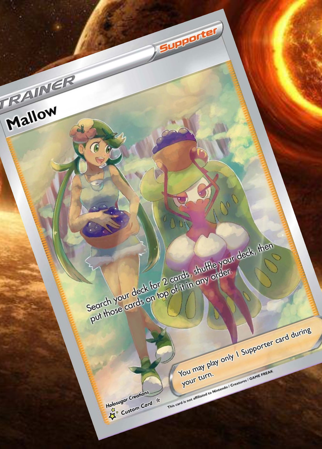 MALLOW GX EX VMAX  POKEMON CARD TRAINER CARD