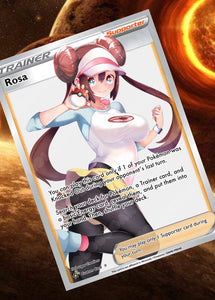 ROSA GX EX VMAX  POKEMON CARD TRAINER CARD