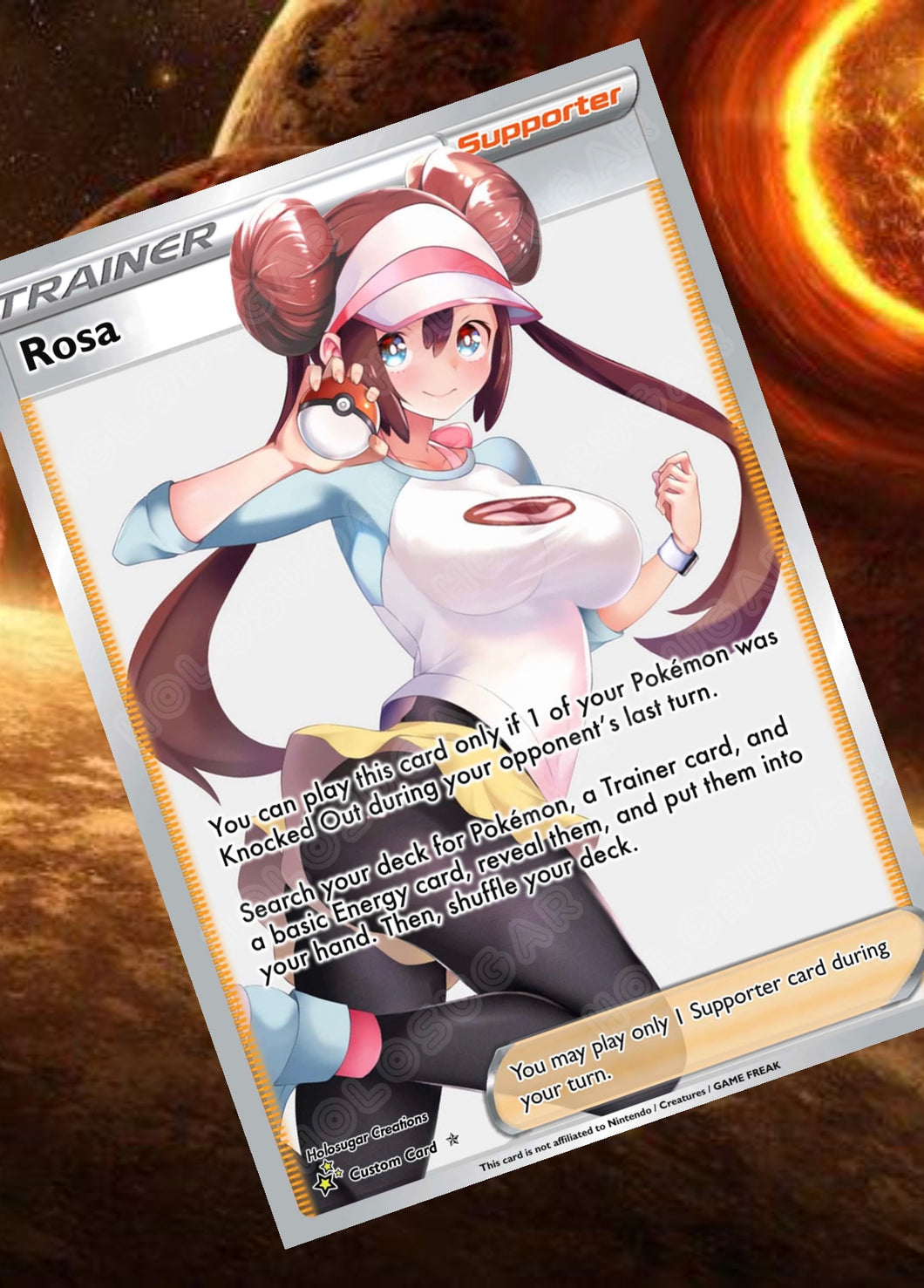 ROSA GX EX VMAX  POKEMON CARD TRAINER CARD