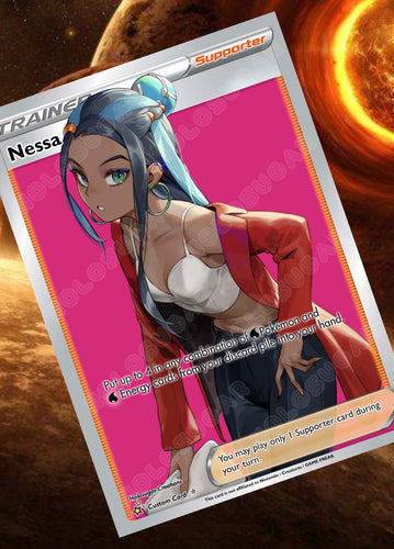 NESSA GX EX VMAX  POKEMON CARD TRAINER CARD