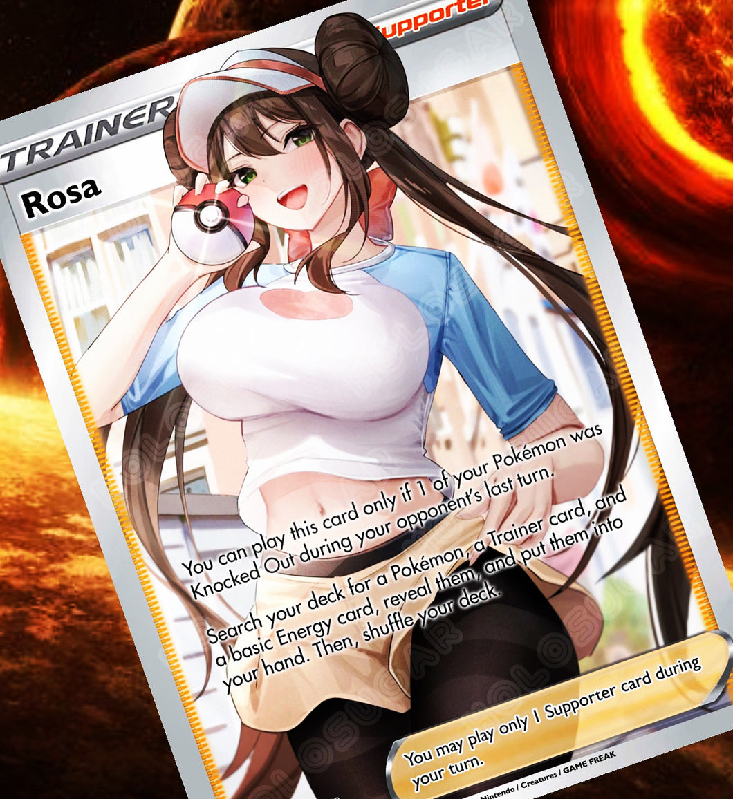 ROSA GX EX VMAX  POKEMON CARD TRAINER CARD