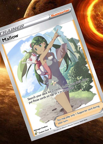 MALLOW GX EX VMAX  POKEMON CARD TRAINER CARD