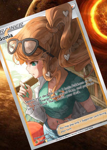 SONIA GX EX VMAX  POKEMON CARD TRAINER CARD