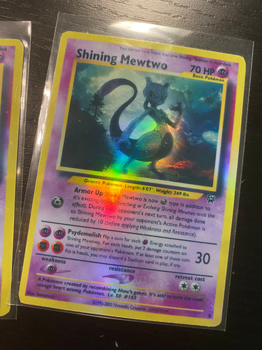 SHINING MEWTWO ASH KETCHUM GX EX VMAX  POKEMON CARD