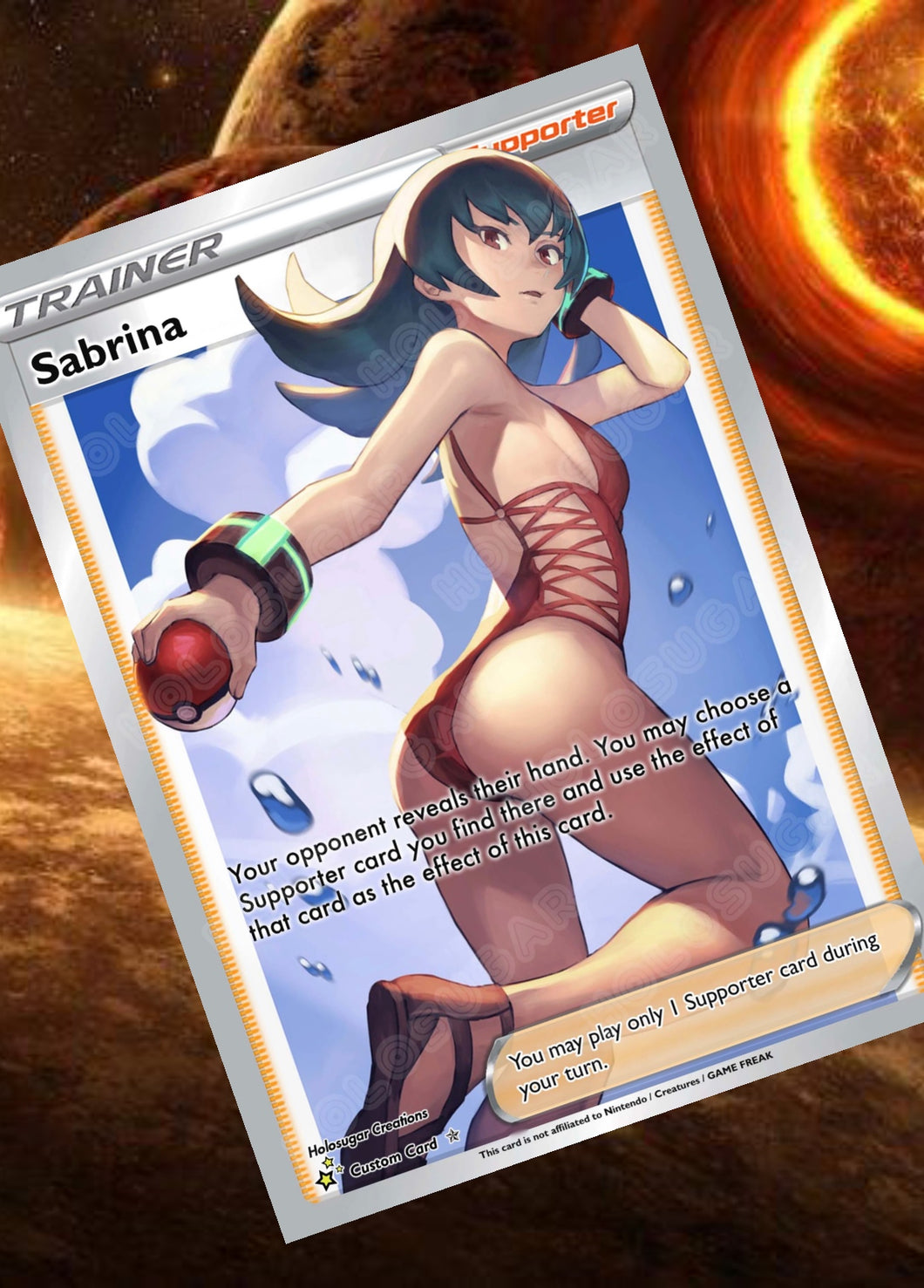 SABRINA GX EX VMAX  POKEMON CARD TRAINER CARD