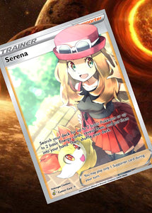 SERENA GX EX VMAX  POKEMON CARD TRAINER CARD