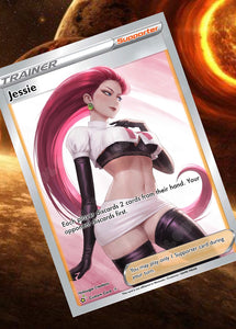 JESSIE GX EX VMAX  POKEMON CARD TRAINER CARD