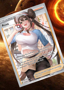 ROSA GX EX VMAX  POKEMON CARD TRAINER CARD