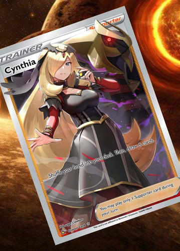 CYNTHIA GX EX VMAX  POKEMON CARD TRAINER CARD