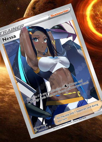 NESSA GX EX VMAX  POKEMON CARD TRAINER CARD