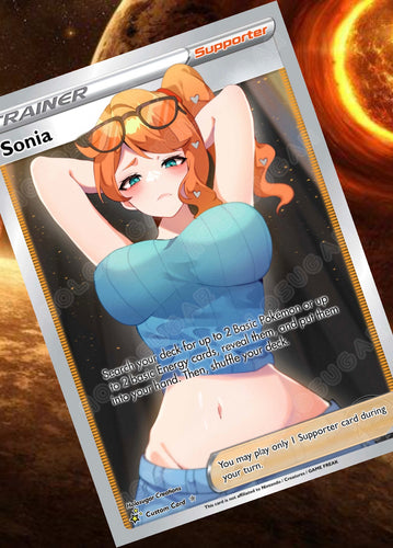 SONIA GX EX VMAX  POKEMON CARD TRAINER CARD