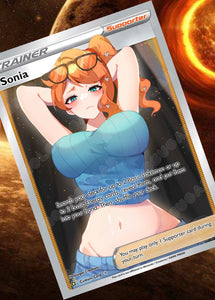 SONIA GX EX VMAX  POKEMON CARD TRAINER CARD