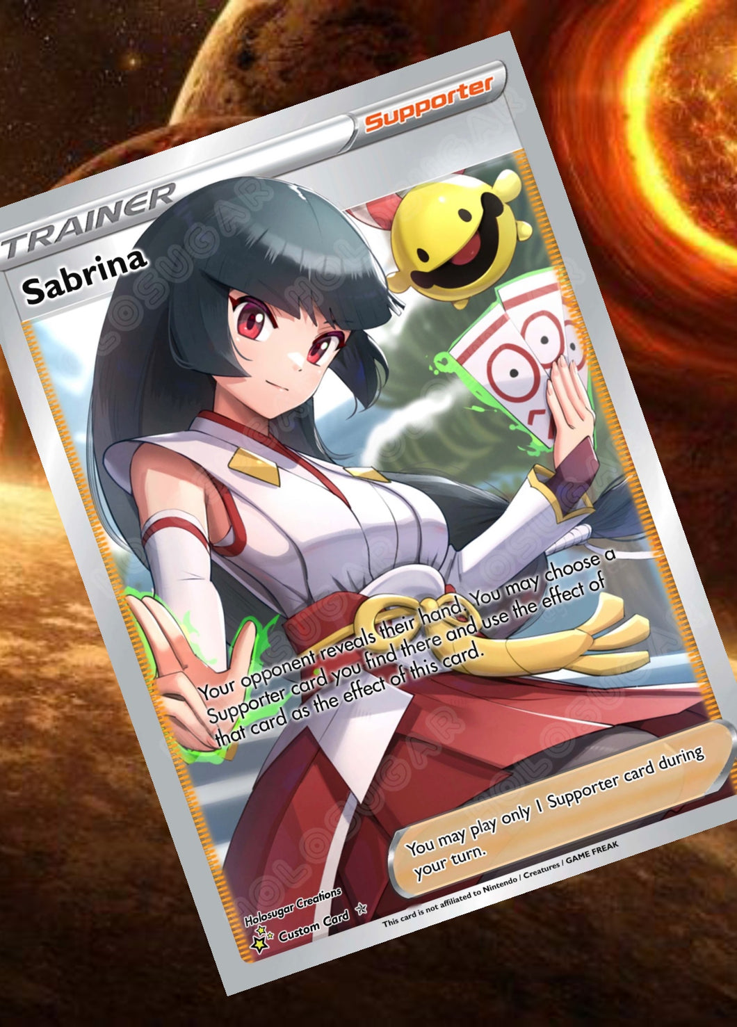 SABRINA GX EX VMAX  POKEMON CARD TRAINER CARD