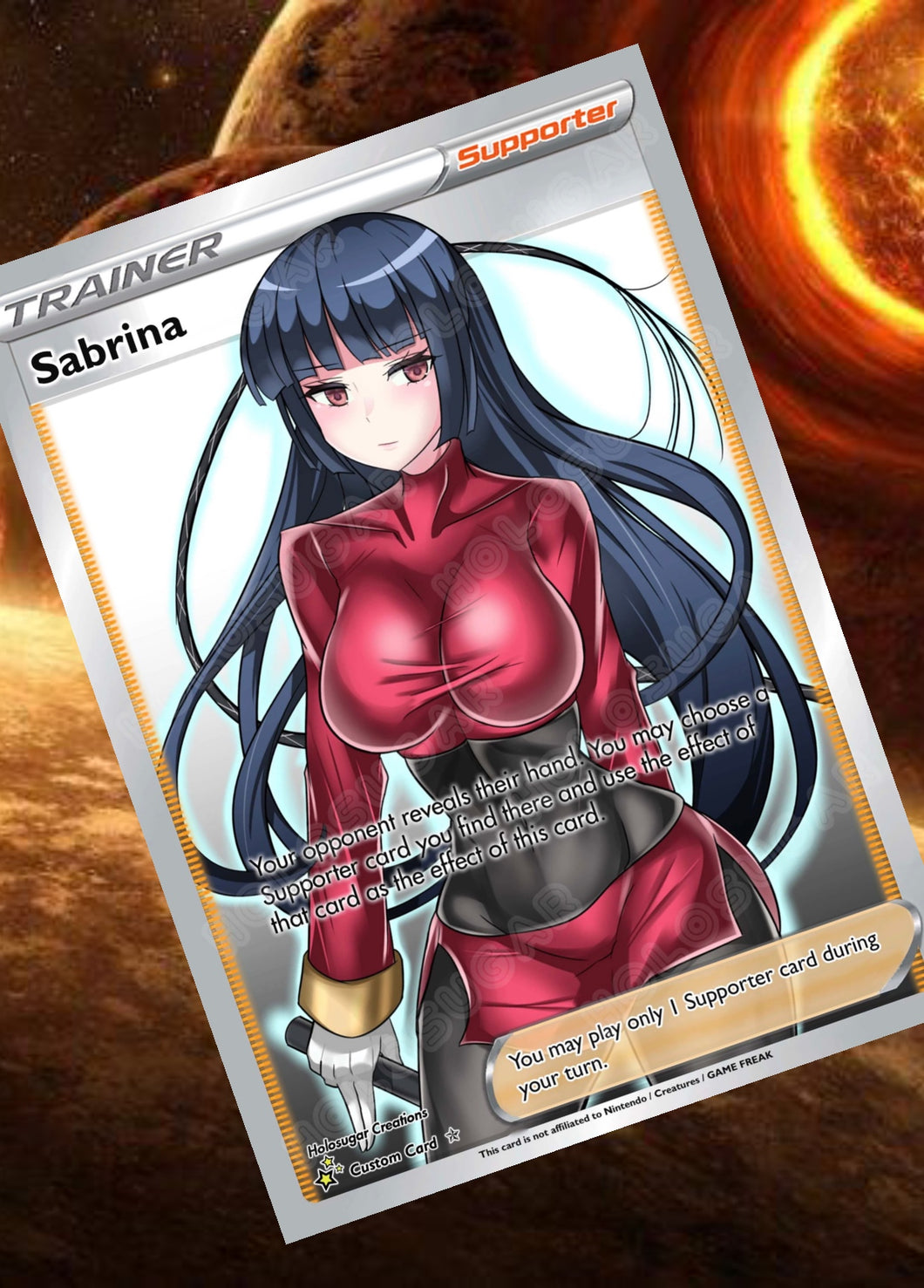 SABRINA GX EX VMAX  POKEMON CARD TRAINER CARD