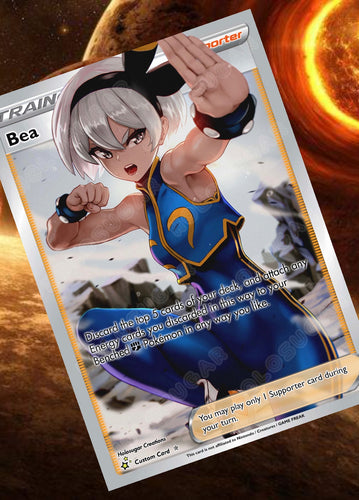 BEA GX EX VMAX  POKEMON CARD TRAINER CARD