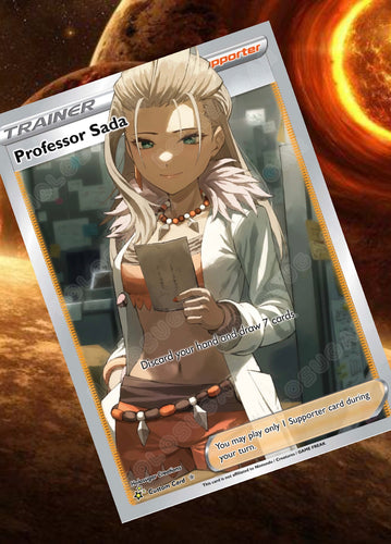 PROFESSOR SADA GX EX VMAX  POKEMON CARD TRAINER CARD