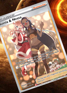 SONIA GX EX VMAX  POKEMON CARD TRAINER CARD