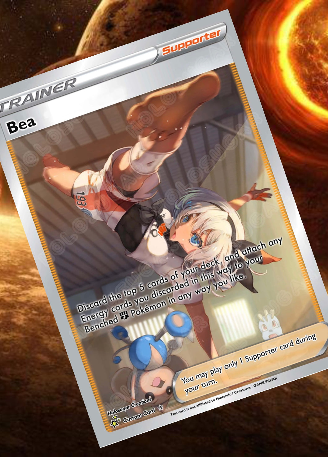 BEA GX EX VMAX  POKEMON CARD TRAINER CARD