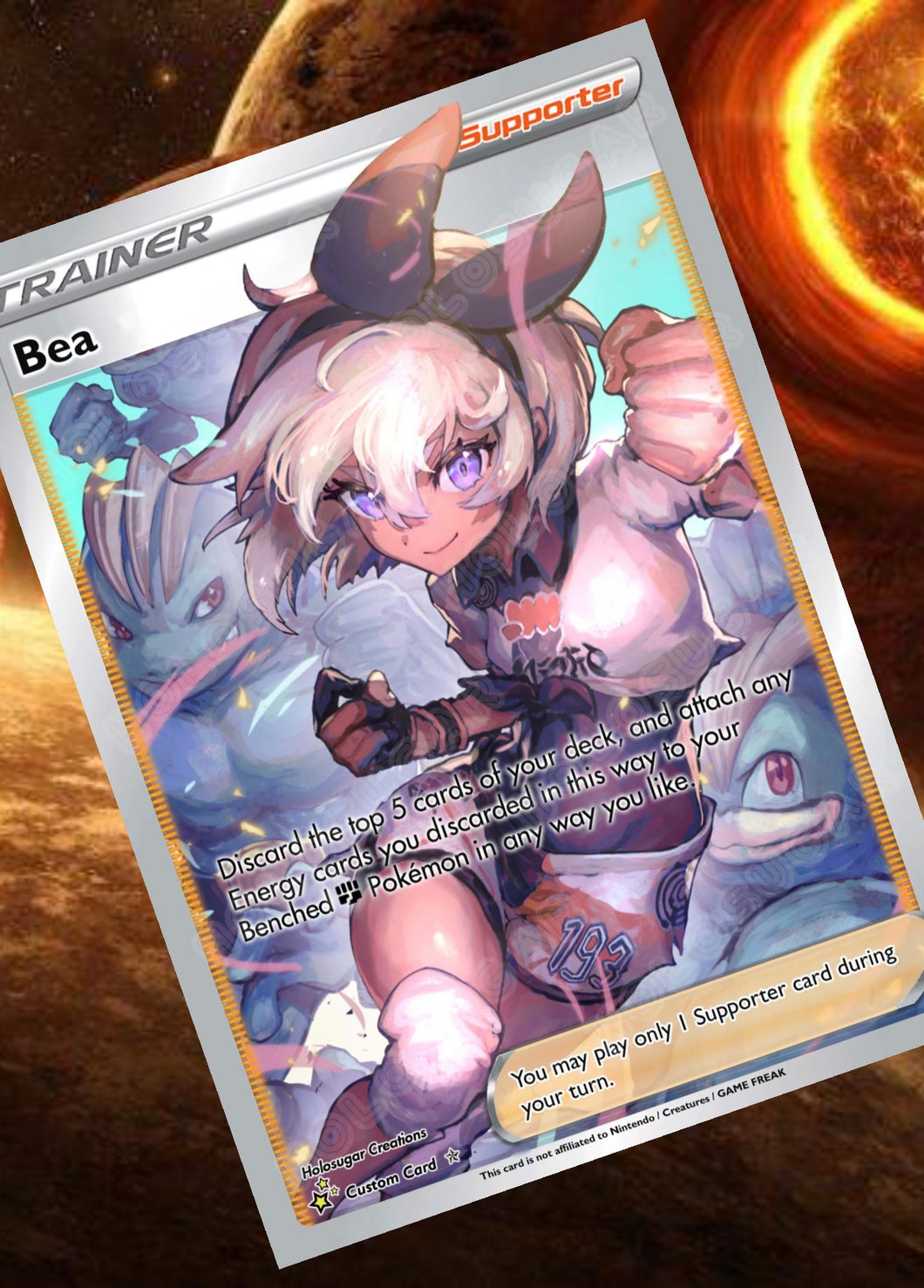 BEA GX EX VMAX  POKEMON CARD TRAINER CARD