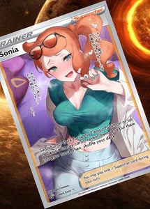 SONIA GX EX VMAX  POKEMON CARD TRAINER CARD