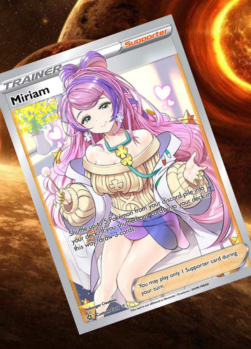 MIRIAM GX EX VMAX  POKEMON CARD TRAINER CARD