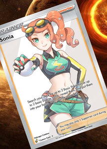 SONIA GX EX VMAX  POKEMON CARD TRAINER CARD