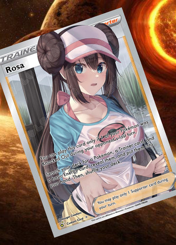 ROSA GX EX VMAX  POKEMON CARD TRAINER CARD