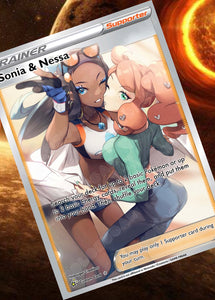 SONIA GX EX VMAX  POKEMON CARD TRAINER CARD