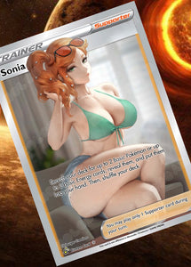 SONIA GX EX VMAX  POKEMON CARD TRAINER CARD