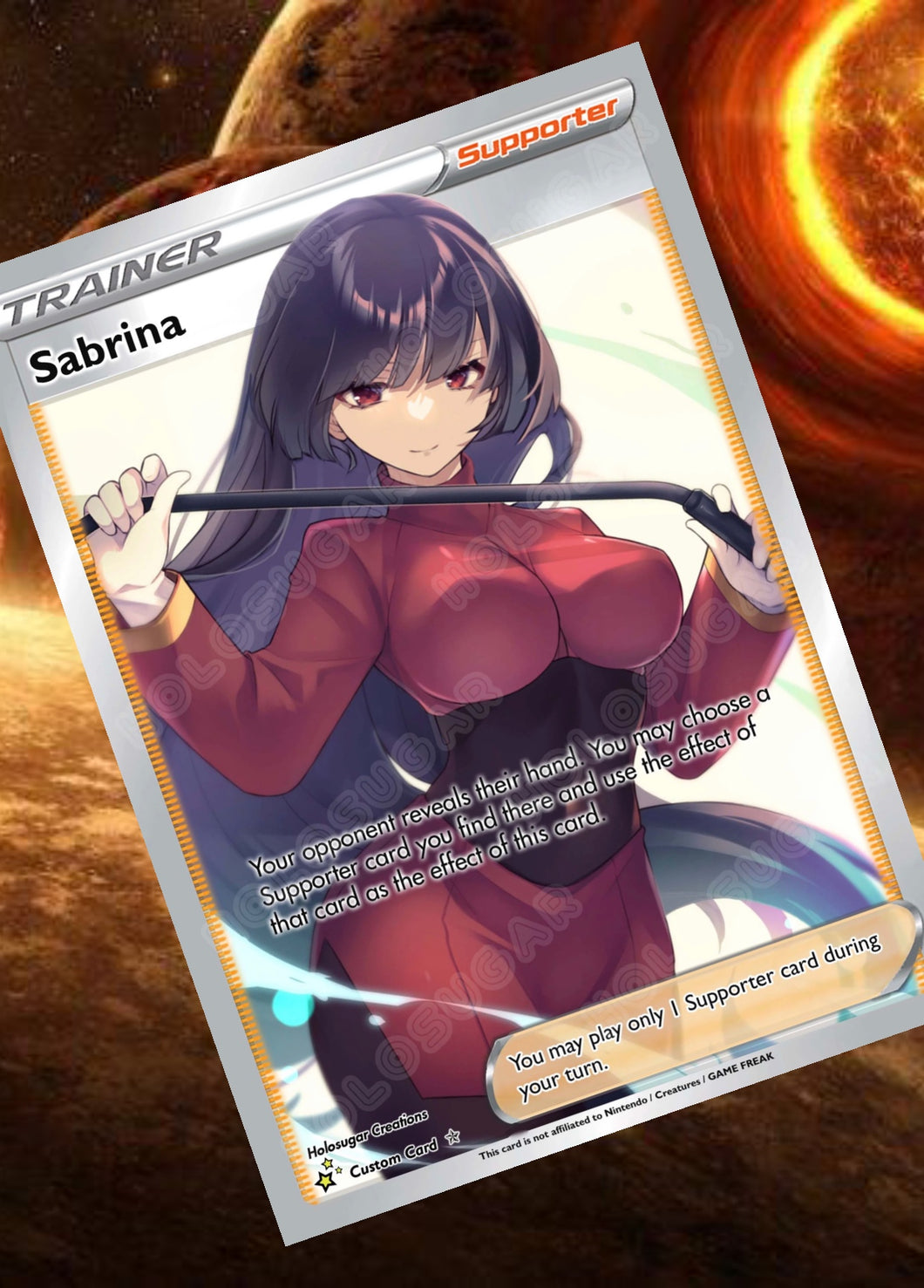 SABRINA GX EX VMAX  POKEMON CARD TRAINER CARD