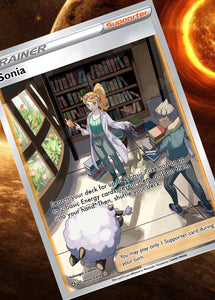 SONIA GX EX VMAX  POKEMON CARD TRAINER CARD