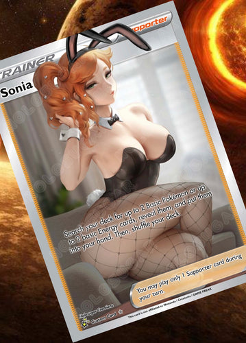 SONIA GX EX VMAX  POKEMON CARD TRAINER CARD