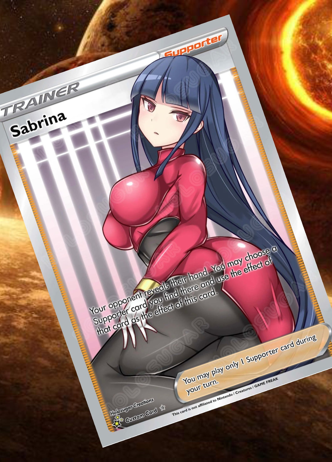 SABRINA GX EX VMAX  POKEMON CARD TRAINER CARD