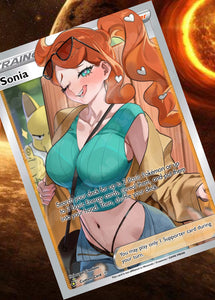 SONIA GX EX VMAX  POKEMON CARD TRAINER CARD