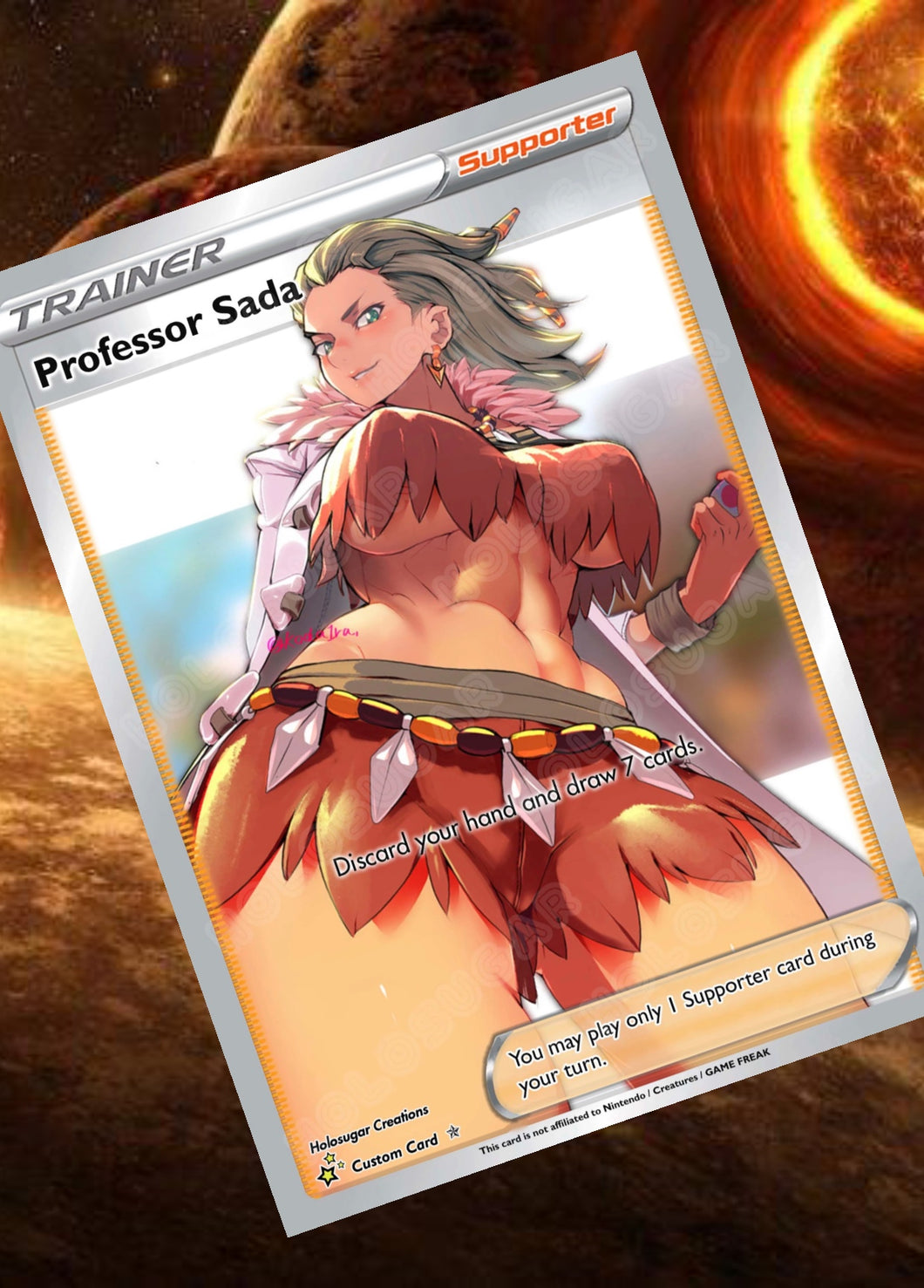 PROFESSOR SADA GX EX VMAX  POKEMON CARD TRAINER CARD