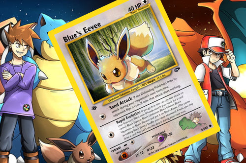 BLUE EEVEE GX EX VMAX  POKEMON CARD