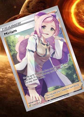 MIRIAM GX EX VMAX  POKEMON CARD TRAINER CARD