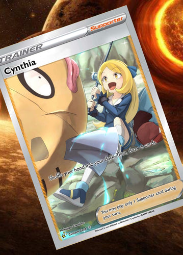 CYNTHIA GX EX VMAX  POKEMON CARD TRAINER CARD