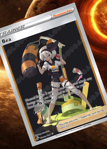 BEA GX EX VMAX  POKEMON CARD TRAINER CARD