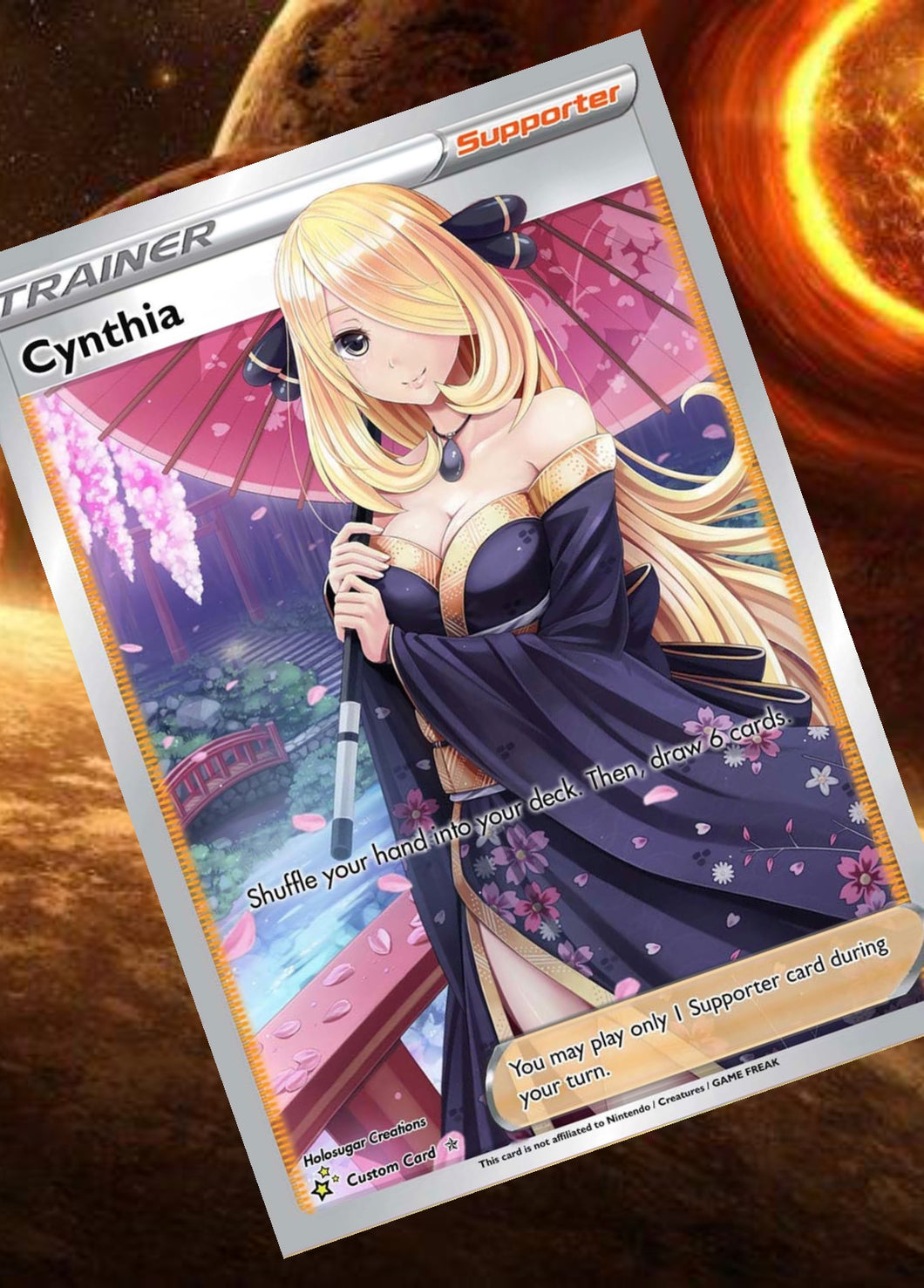 CYNTHIA GX EX VMAX  POKEMON CARD TRAINER CARD