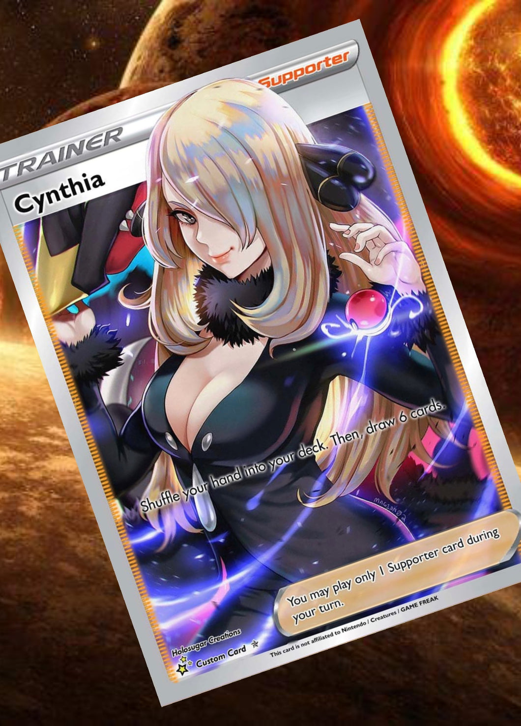 CYNTHIA GX EX VMAX  POKEMON CARD TRAINER CARD