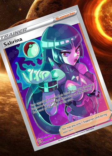 SABRINA GX EX VMAX  POKEMON CARD TRAINER CARD