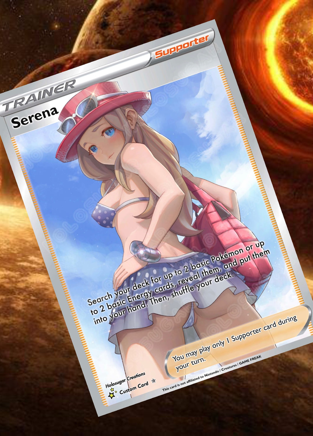 SERENA GX EX VMAX  POKEMON CARD TRAINER CARD