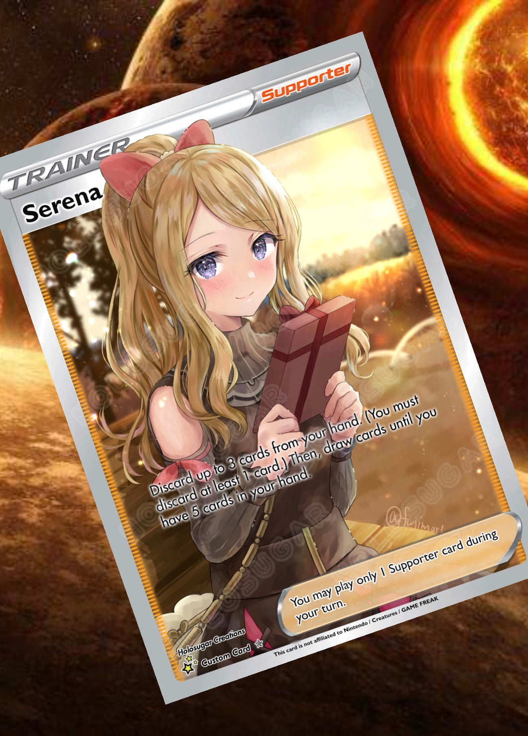 SERENA GX EX VMAX  POKEMON CARD TRAINER CARD