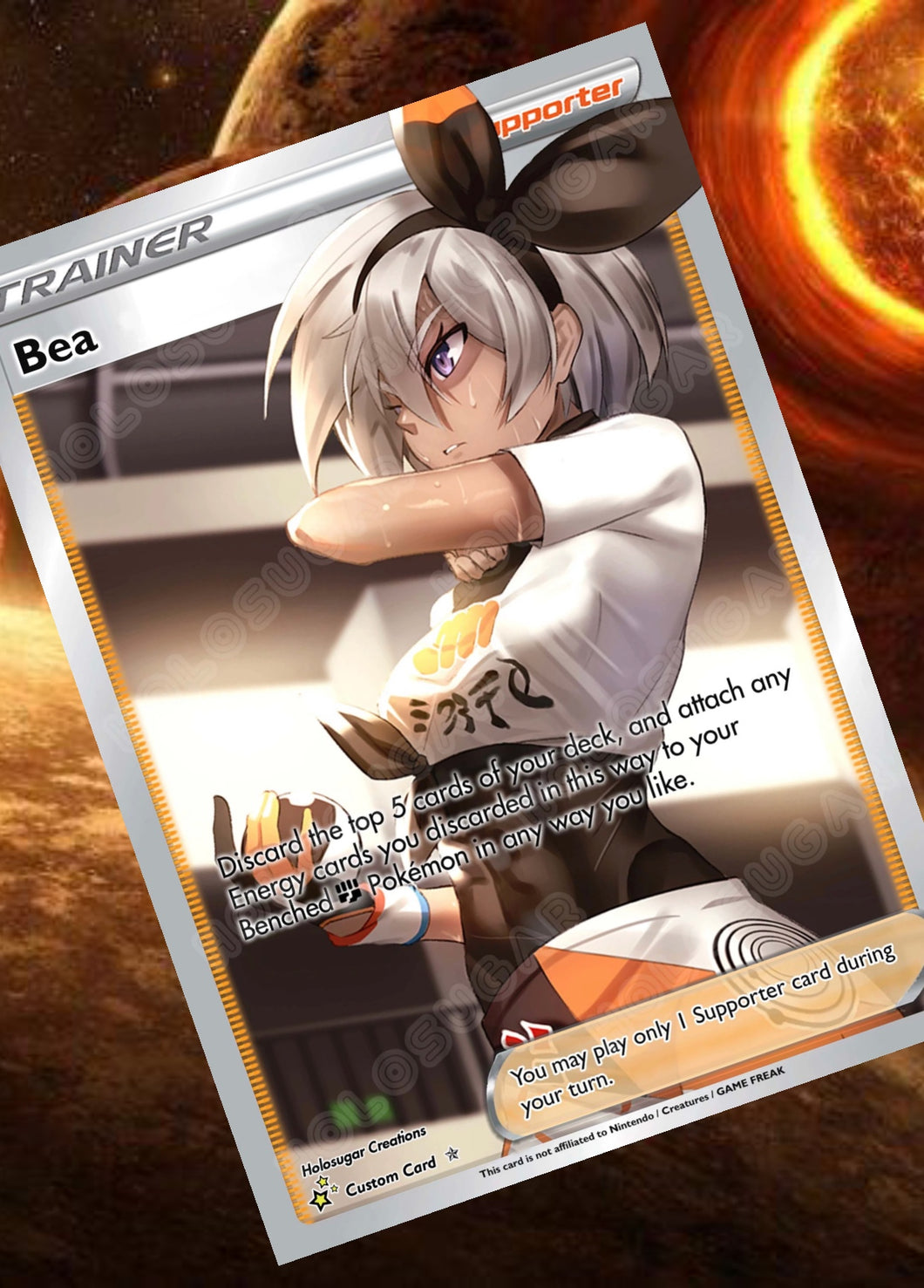 BEA GX EX VMAX  POKEMON CARD TRAINER CARD