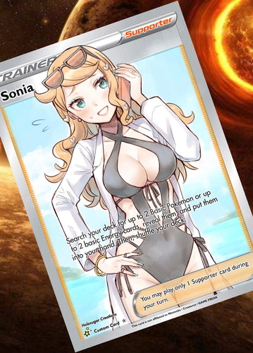 SONIA GX EX VMAX  POKEMON CARD TRAINER CARD