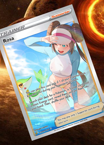 ROSA GX EX VMAX  POKEMON CARD TRAINER CARD