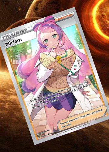 MIRIAM GX EX VMAX  POKEMON CARD TRAINER CARD