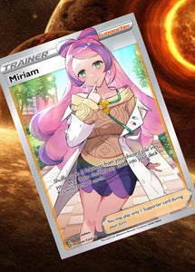 MIRIAM GX EX VMAX  POKEMON CARD TRAINER CARD